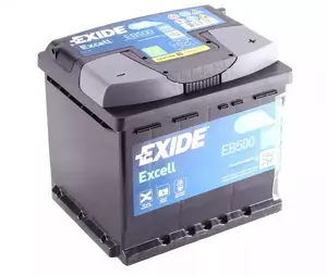 Акумулятор на Фіат Сінкьюсенто  EXIDE EB500.
